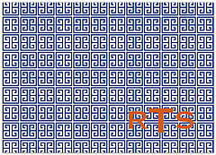 Greek Key Monogram Card D4117D-V